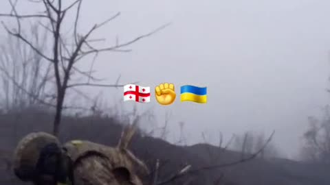Georgian mercenaries under fire of the Russian Armed Forces.