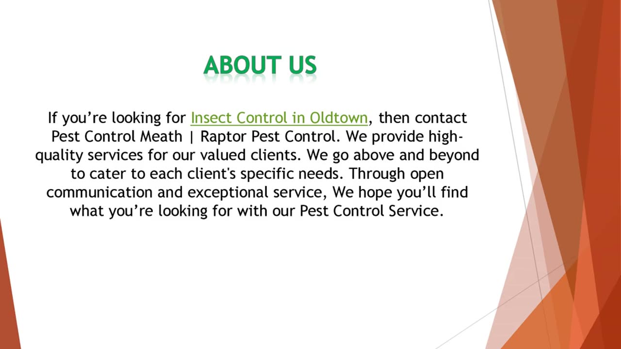 If you’re looking for Insect Control in Oldtown