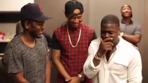 Kevin Hart) Drops bars on "Kendrick Lamar"