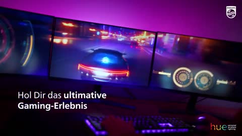 Philips Hue Play Gradient Lightstrip für drei Monitore