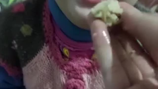 Cute toddler tease by her mother but her reaction is priceless