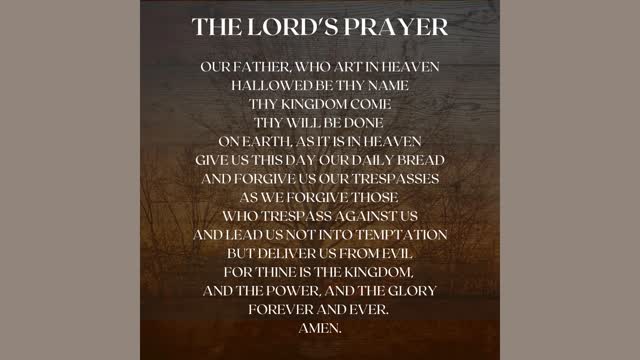 THE LORD'S PRAYER