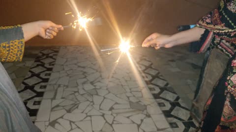 fire work in night