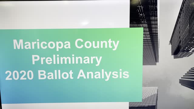 AZ Legislators Hold BOMBSHELL Presentation Revealing Newly Discovered 2020 Election Evidence