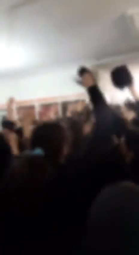 Iranian Schoolgirls REVOLT, Take off Their Hijabs, and Chant "Death to the Dictator"