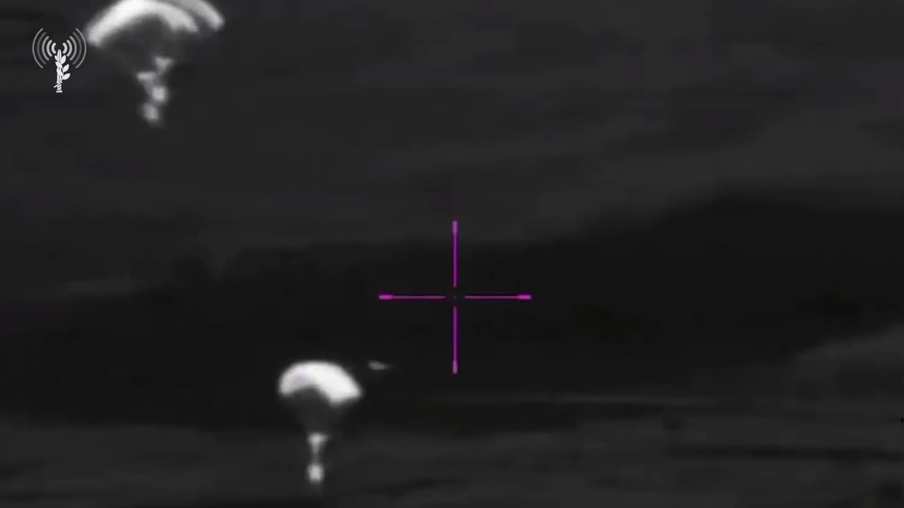 Insane IDF Night Supply Drops from Out the Back of a Plane in the Middle of Khan Younis