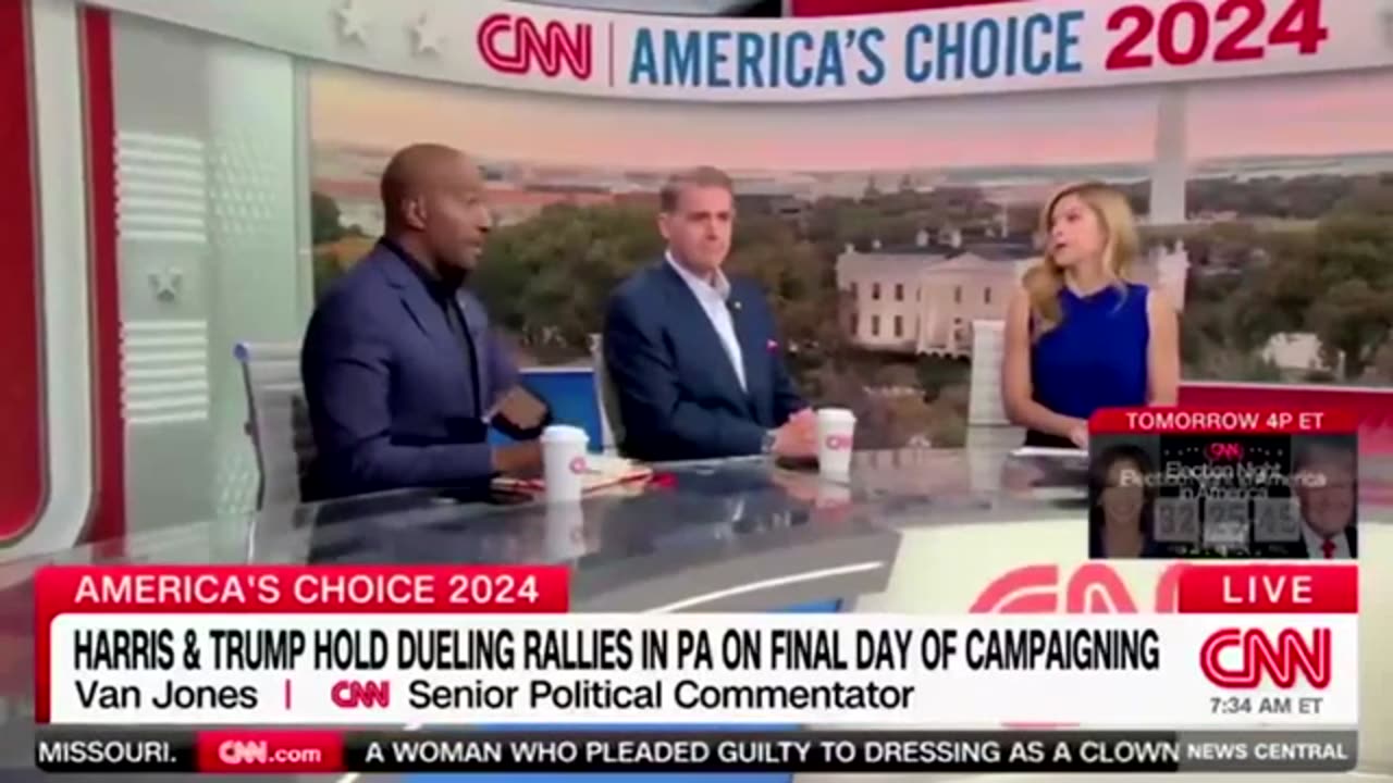 Van Jones continued to show skepticism toward Kamala Harris.