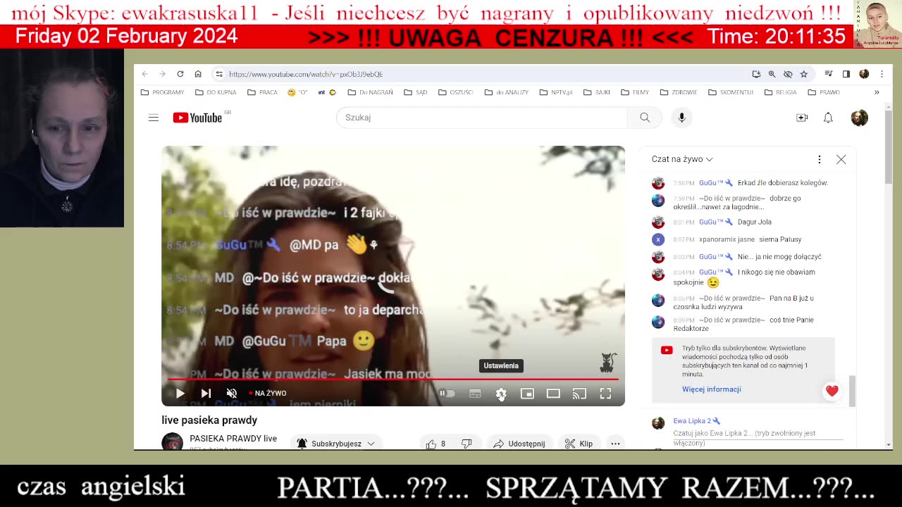 Ewka u Artura w Pasieka Prawdy live 👮‍♀️ - 02.02.2024 rok