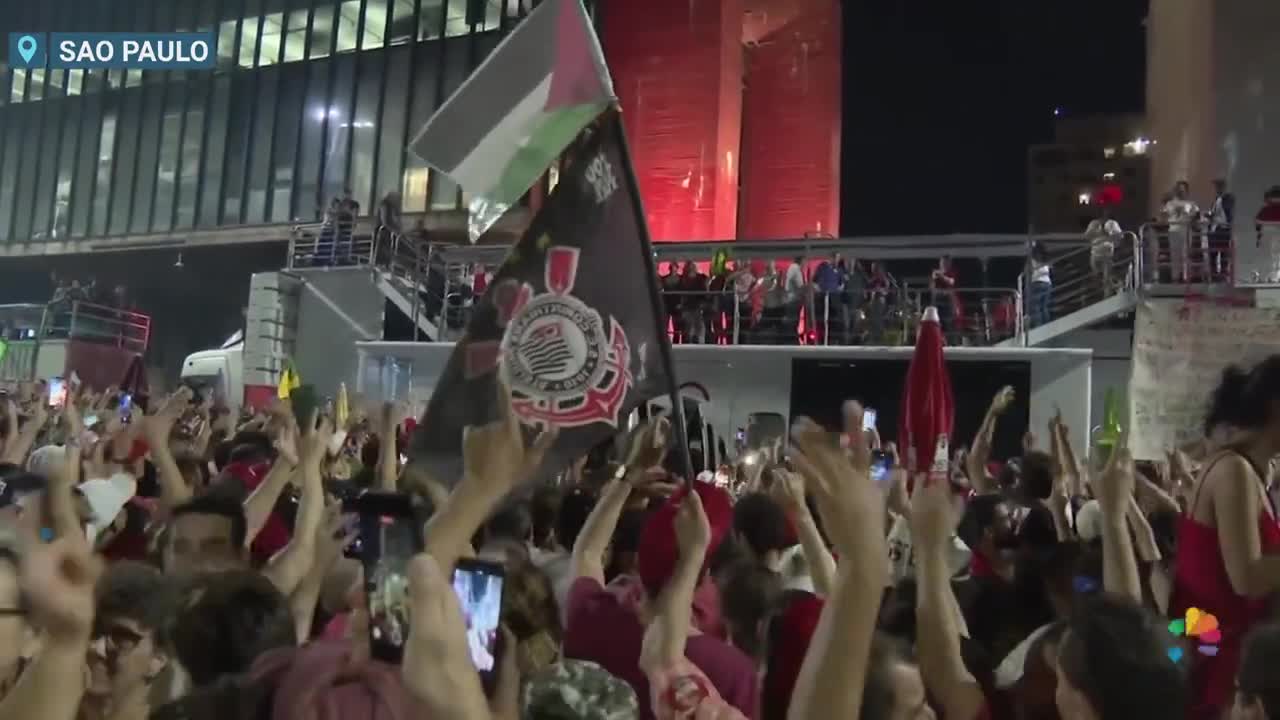 Supporters Of Brazil’s President-Elect Lula da Silva Celebrate Victory Over Bolsonaro