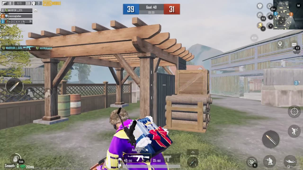 PUBG mobile game play .