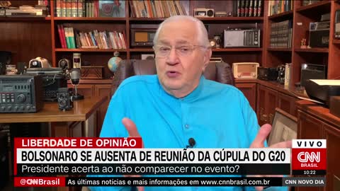 Boris Casoy: Ausência de Bolsonaro no G20 é compreensível - Liberdade de Opinião