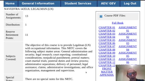 Summary of NAVEDTRA 14351A - Legalman (LN)