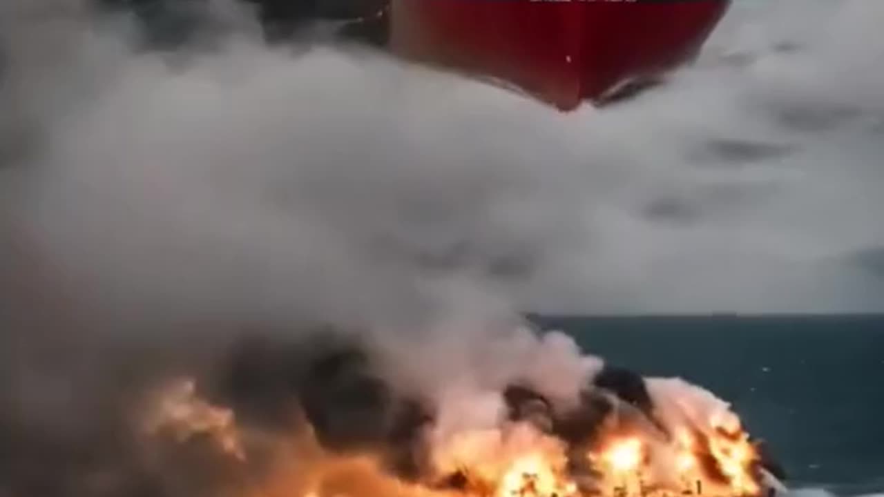 THE NORTH SEA, Ships caught fire in the North Sea 2024
