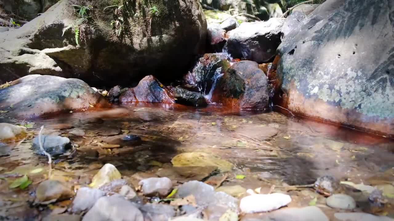 A natural small waterfall