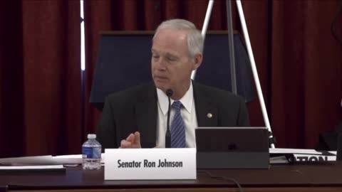 Can we please recognize Sen. Ron Johnson...