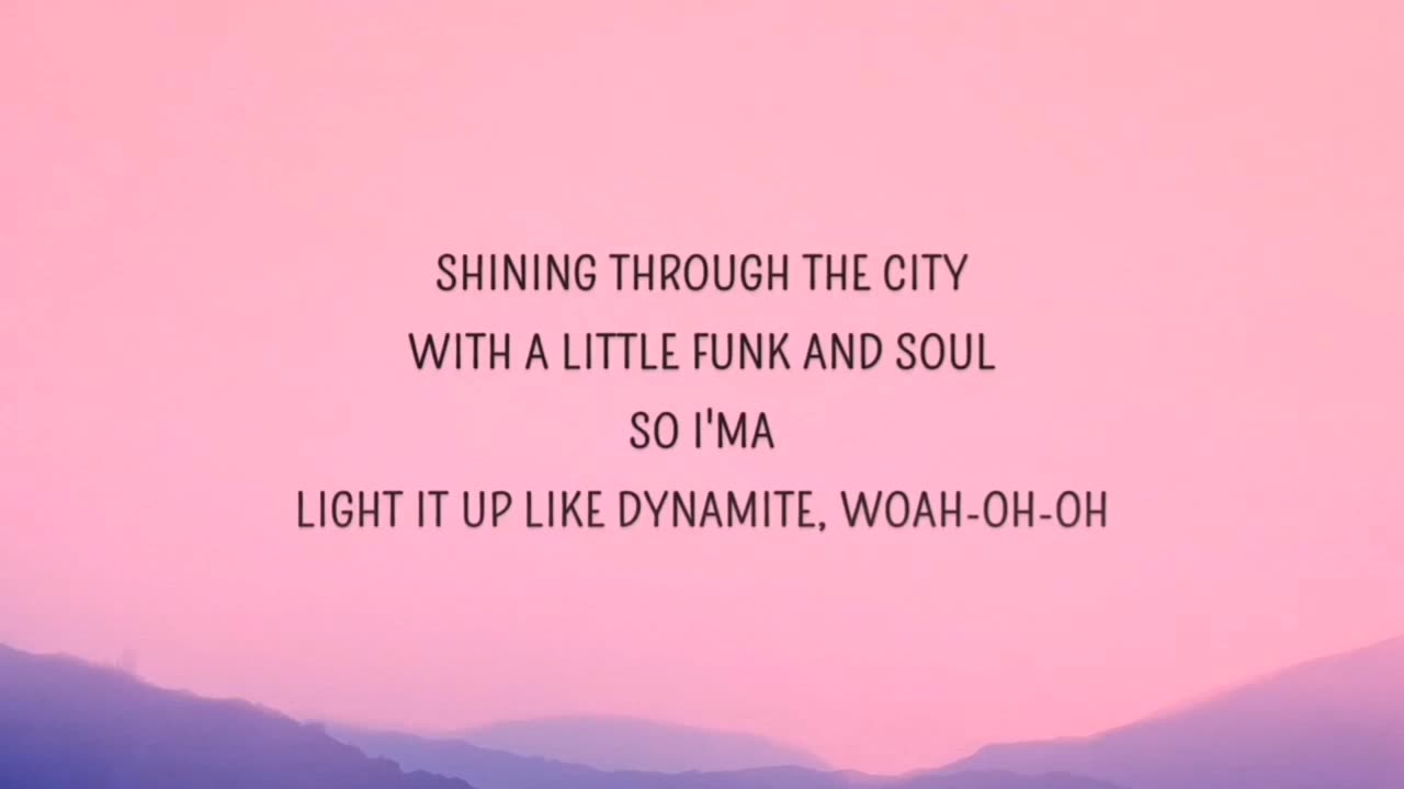 Dynamite lyrics