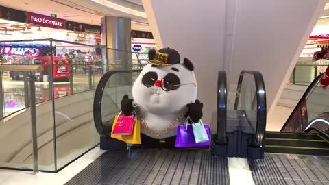 Bamboo went shopping this weekend _ Chinese short animation _ 熊猫班卜