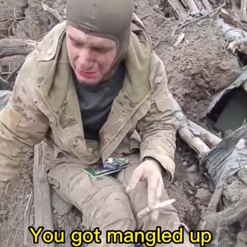 A terrified Ukrainian has been captured by a Russian unit, the man was abandoned by his colleagues