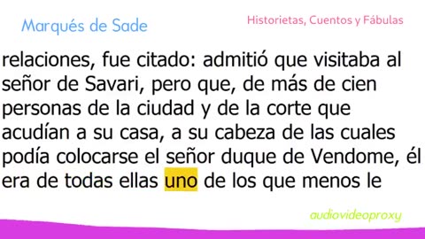 Marqués de Sade - Historietas, Cuentos y Fábulas 1/2