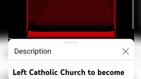 Left Catholic church to become born again Christian