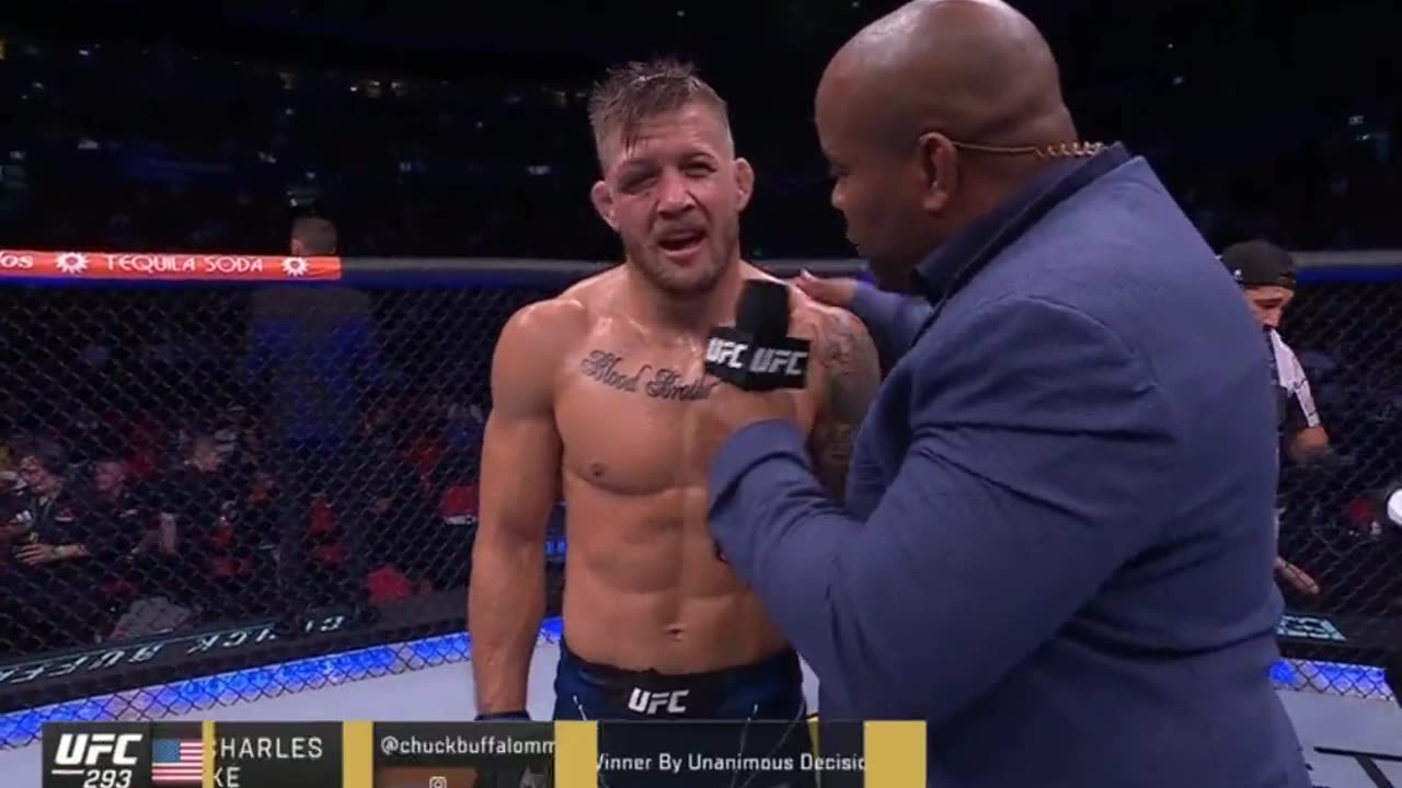Charles Radtke goes OFF on the Aussie crowd after his win at UFC 293
