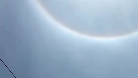 When the rainbow circle the sun light....