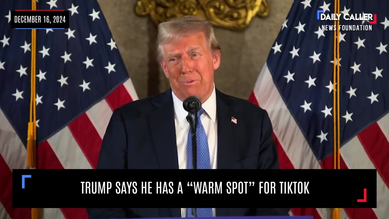 Trump Says He Has A "Warm Spot" For TikTok