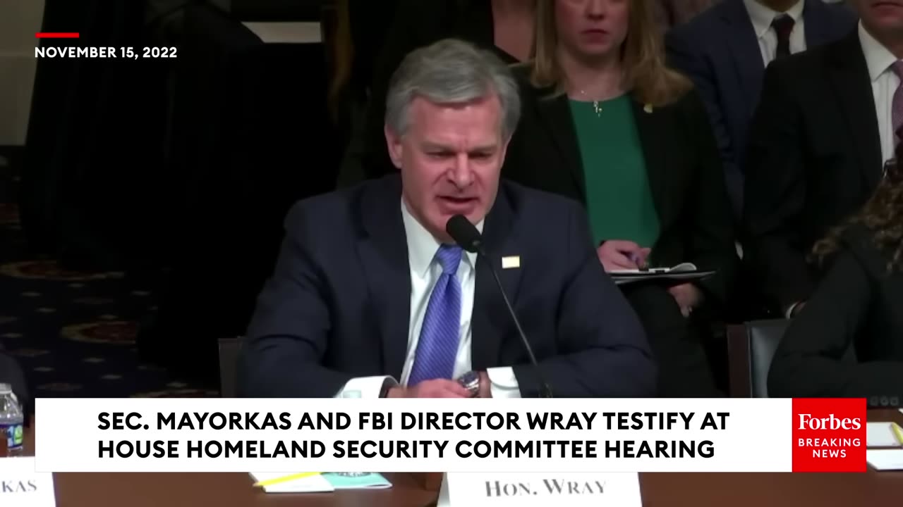 J6 Wray is asked were there any assets dressed as Trump supporters in the Capitol prior to breach ?