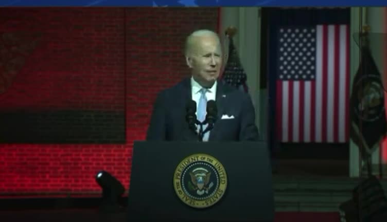 Sirens Blaring During Biden's Speech!