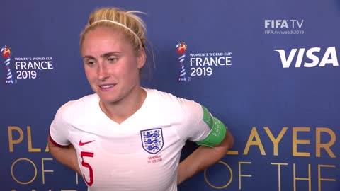 Steph Houghton – Player of the Match – England v Cameroon