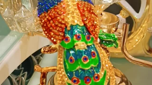 Diamond work peacock