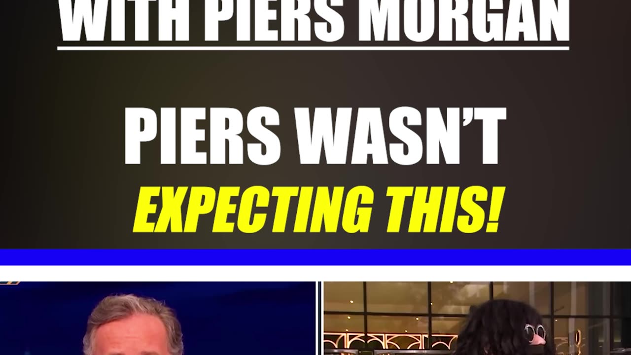 Trans activist goes off script live with Piers Morgan.