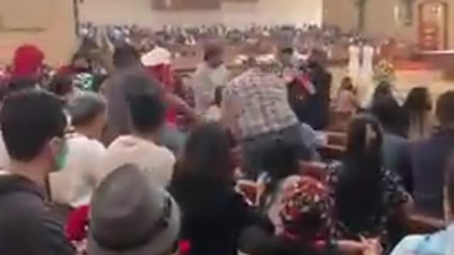 Liberal Nihilists at Catholic Ceremony Protesting Abortion