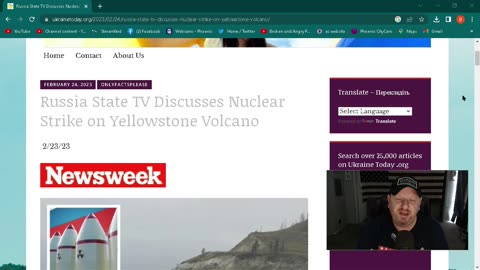 Russia State TV Discusses Nuclear Strike On Yellowstone Volcano