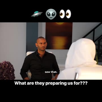 What are they preparing us for??? 🛸👽👀