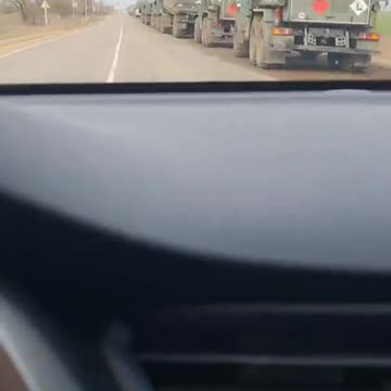 Near Kiev there is a huge column of military equipment with the designation "Z"