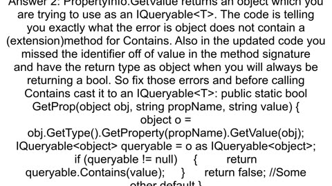 Get property from object and check if it contains value