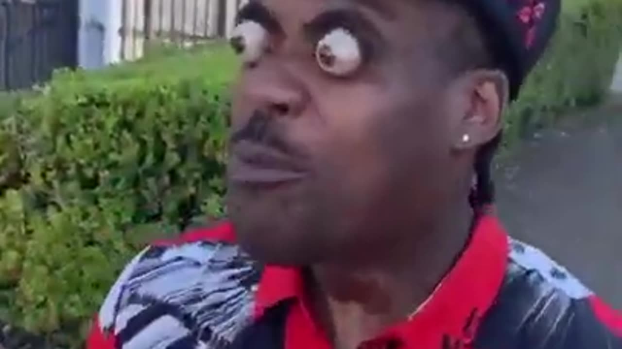 Funky face man