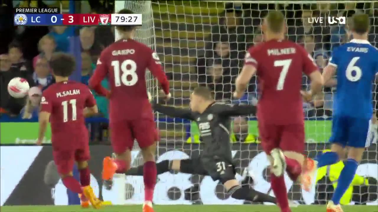 LEICESTER 0 - 3 LIVERPOOL PREMIER LEAGUE