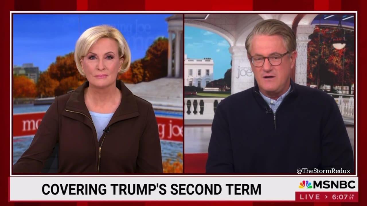 President Trump just met with Joe Scarborough & Mika Brzezinski