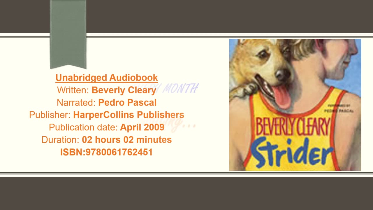 Audiobook Sample. Read by Pedro Pascal ISBN9780061762451