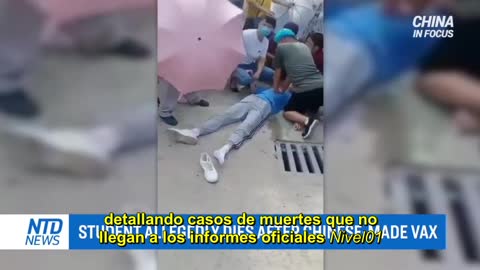 Estudiante chino muere tras vacunación COVID