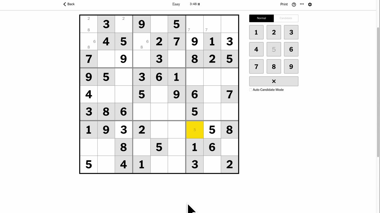 Sudoku 2023-07-06 easy