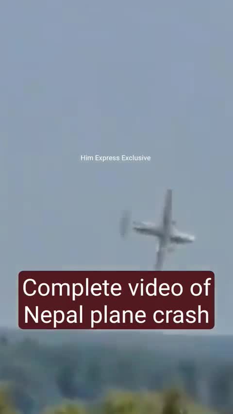 Complete video of Nepal plane crash