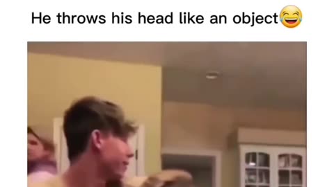 He drops his head like an object
