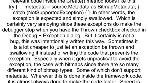 Exception on BitmapFrameCreate bug in WPF framework