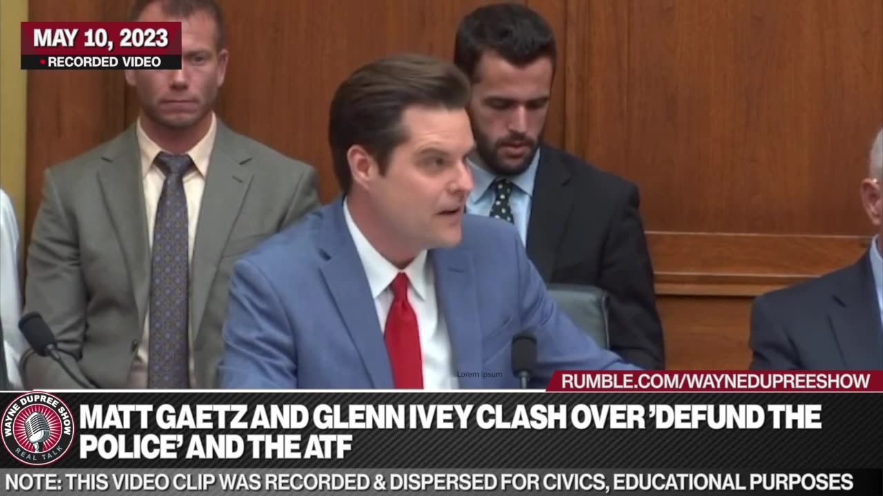 Matt Gaetz And Glenn Ivey Clash Over 'Defund The Police' And The ATF