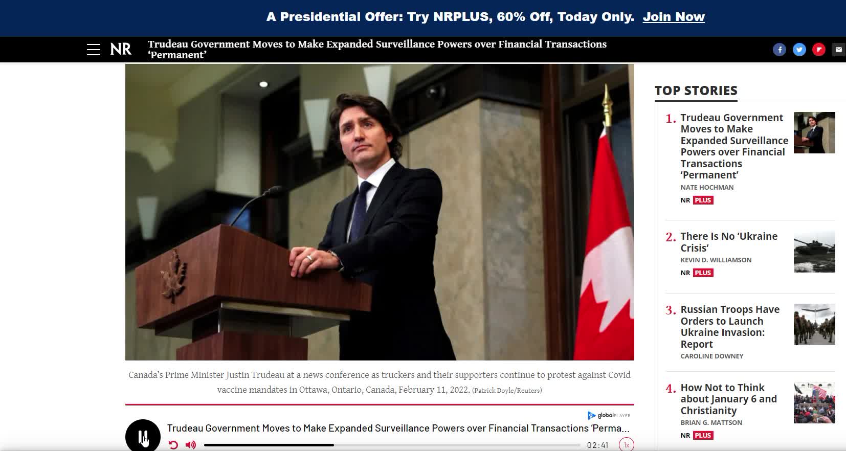Trudeau Government moves to make expanded surveillance powers....