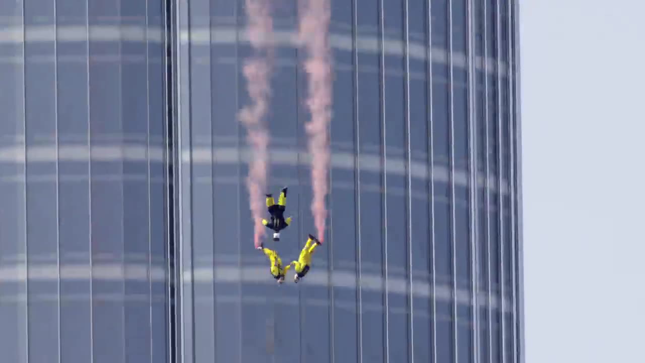 Burj Khalifa Pinnacle BASE Jump - 4K