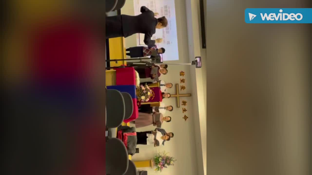Church choir and testimony